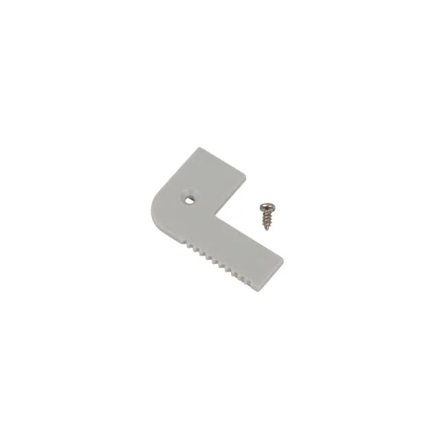 Ansell Lighting endestykke, trappekant, uten hull, 26,3x68 mm, aluminium | A/EC/ST/01/65/SI/01