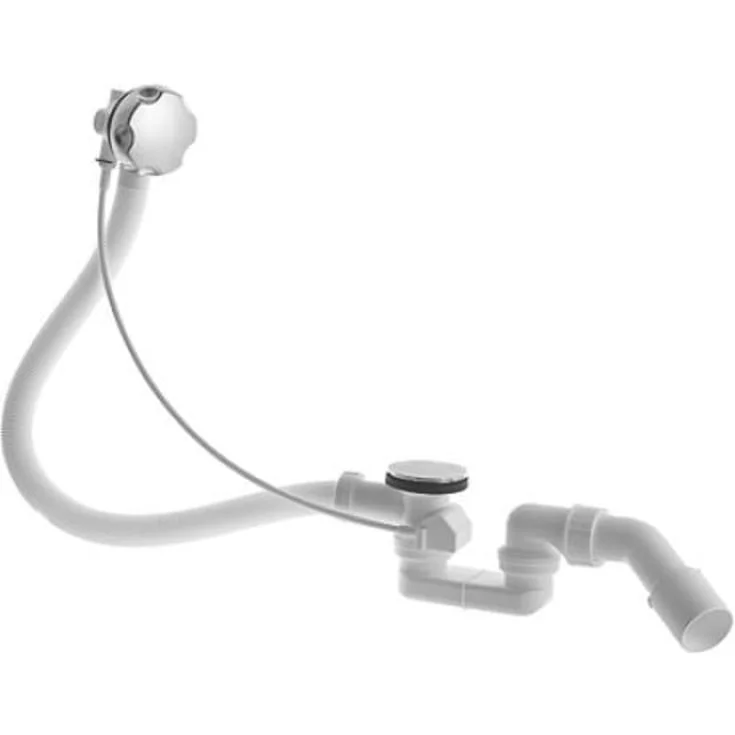Duravit av- og overløpssett, 53 cm, krom | 790225000001000