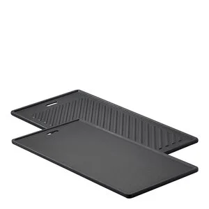 Grillplate i støpejern 45×24 cm svart v:1620418 Grillplate i støpejern 45×24 cm svart v:1620418