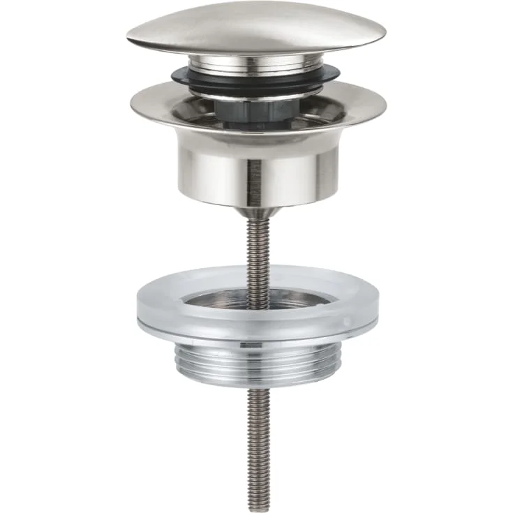Grohe bunnventil, push-open, rustfritt stål | 65807DC0