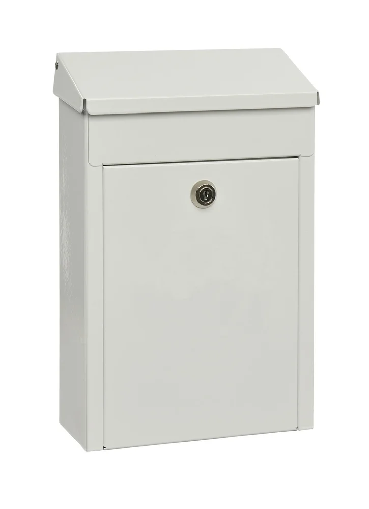 Postkasse Trend 1 hvit smart kasse med lås 32,6×21,1x9cm v:7346327