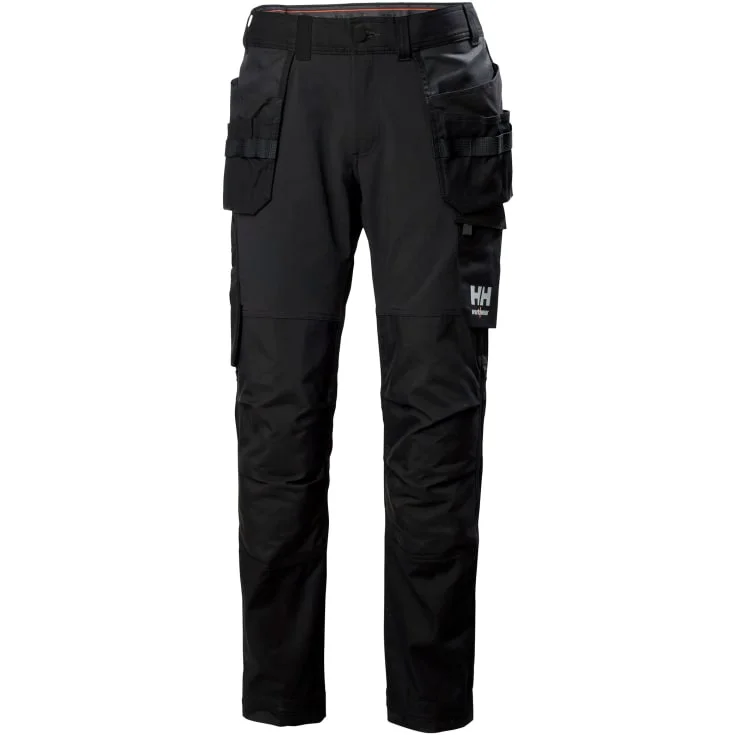 Helly Hansen Oxford arbeidsbukse med 4-veis stretch, sort, str. D88 | 77405-990_D88