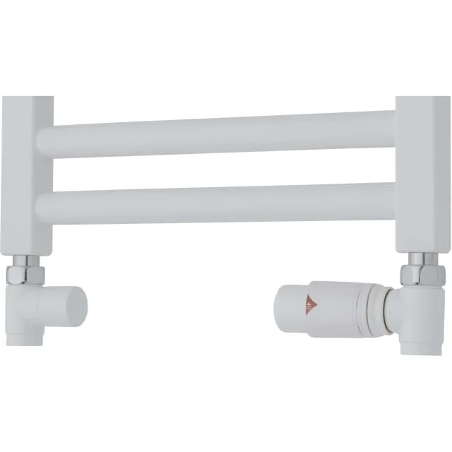 Ventilsett m/returtermostat rett, hvit | 210HV