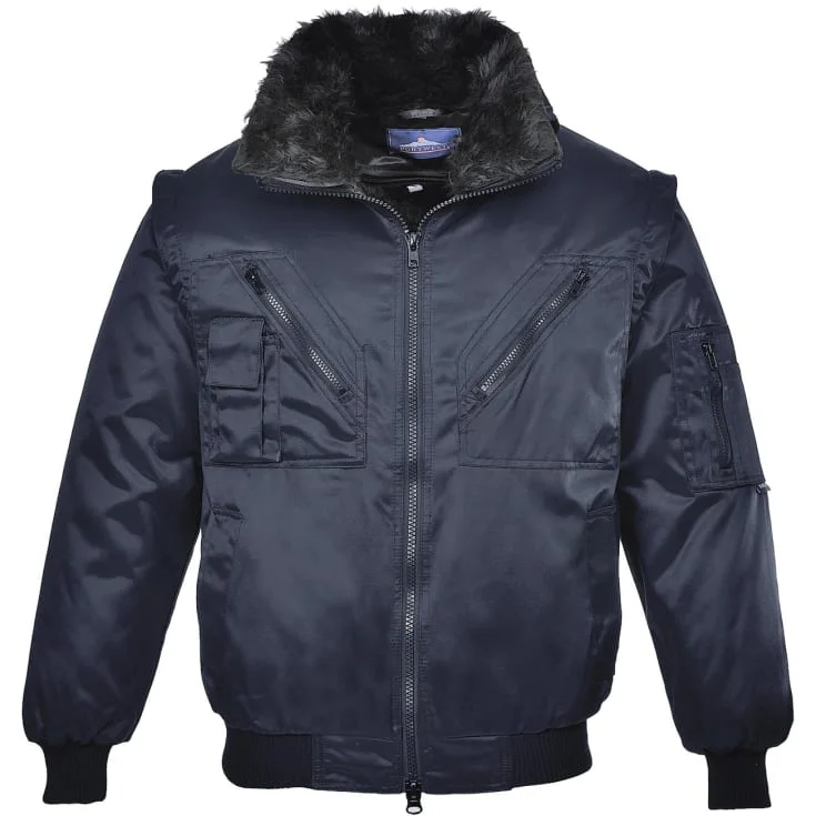 Portwest pilotjakke, marineblå, str. 3XL | PJ10NAR_3XL