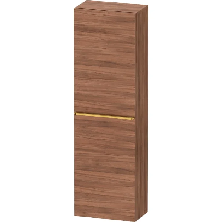 Duravit D-Neo høyskap, 40x132 cm, høyre, valnøtt/gull | DE1318R34790000