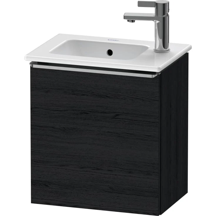 Duravit D-Neo servantskap, 41x27,4 cm, venstre, sort eik/stål | DE4259L70160000