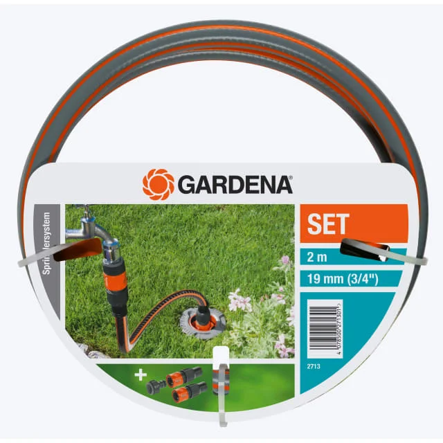 Gardena Profi Maxi-Flow System-tilkoblingssett, 2 m | 02713-20 Gardena Profi Maxi-Flow System-tilkoblingssett, 2 m | 02713-20