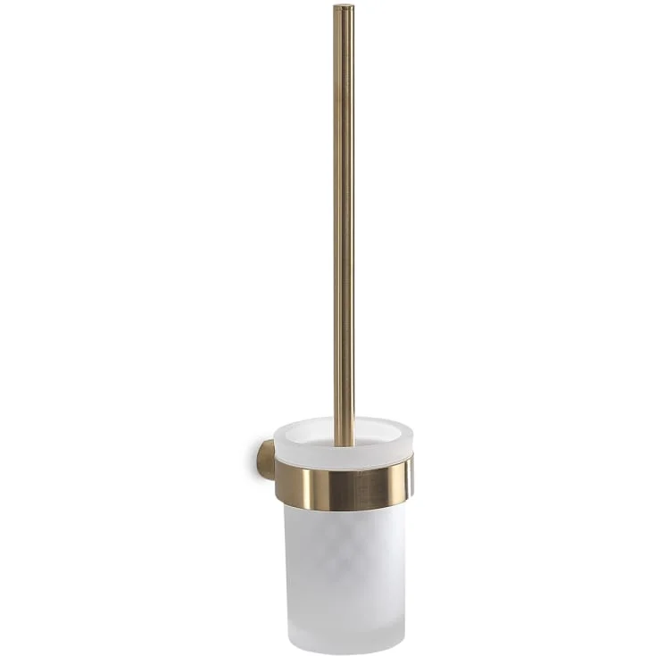 Hefe Piren toalettbørste, børstet messing | 30690