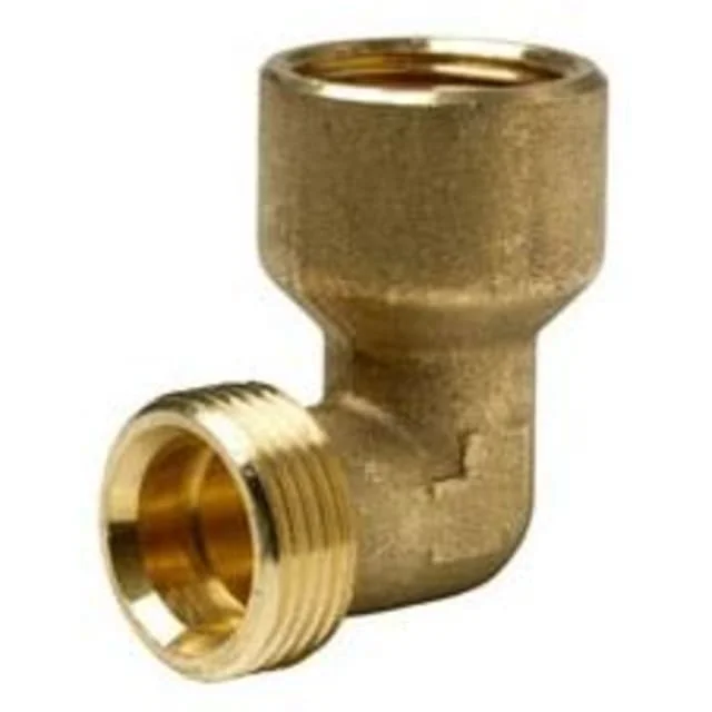 Wavin messing vinkel m/muffe, 3/4" | 0660505