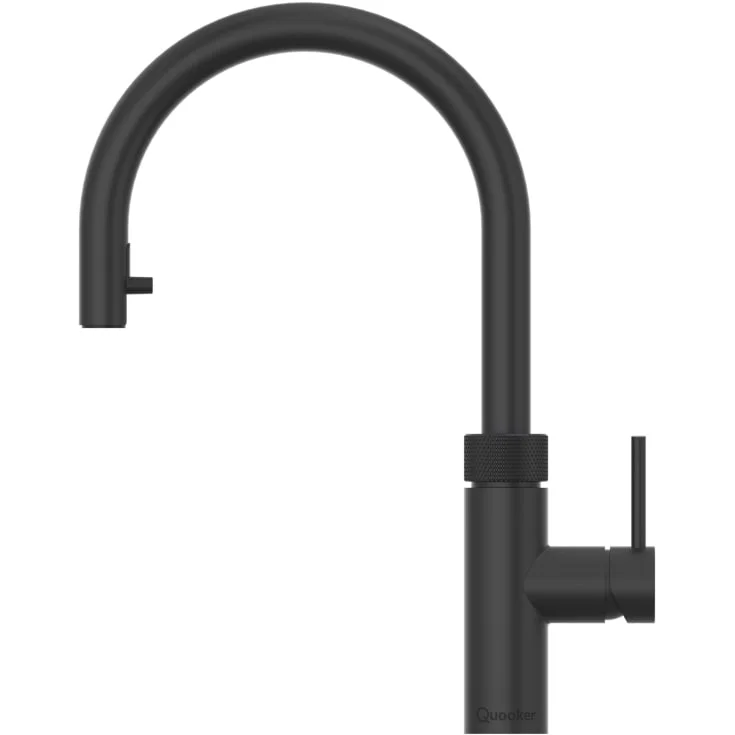 Quooker Flex Round kjøkkenarmatur, uttrekkbar tut, sort | Q212090902