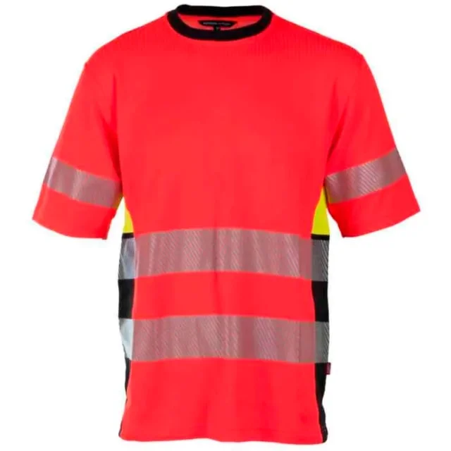 Bekken & Strøm Gjøvik T-skjorte, HiVis kl.3, unisex, str. M, rød/sort | 677876 Bekken & Strøm Gjøvik T-skjorte, HiVis kl.3, unisex, str. M, rød/sort | 677876