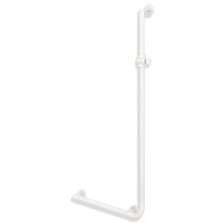 Hewi 900 L støttehåndtak/dusjstang, 60x125 cm, venstre, mat hvit | 900.33.20360 AS