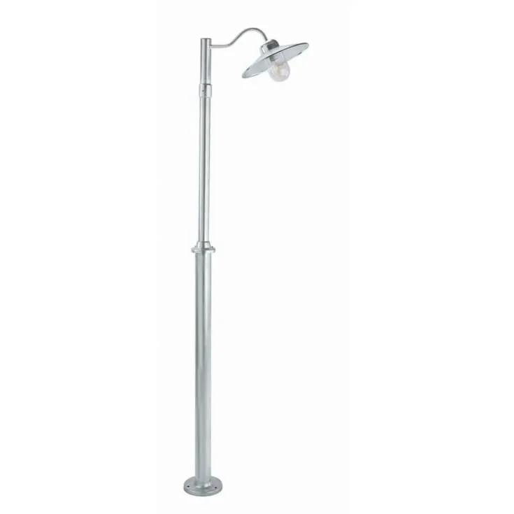 Norlys Karlstad 2033 stolpelampe, LED max 9W, IP55, galvanisert | 3104149