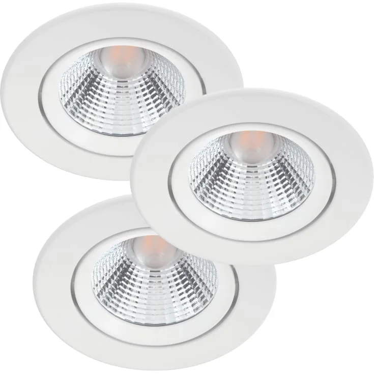 Philips myLiving Sparkle downlight, 2700K, 5,5W, hvit, 3-pk | 929002374222