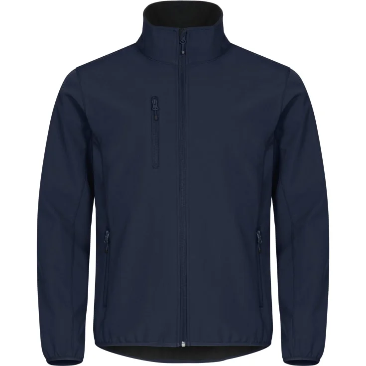 Clique Classic softshelljakke, mørk marineblå, str. 4XL | 0200910-580_4XL