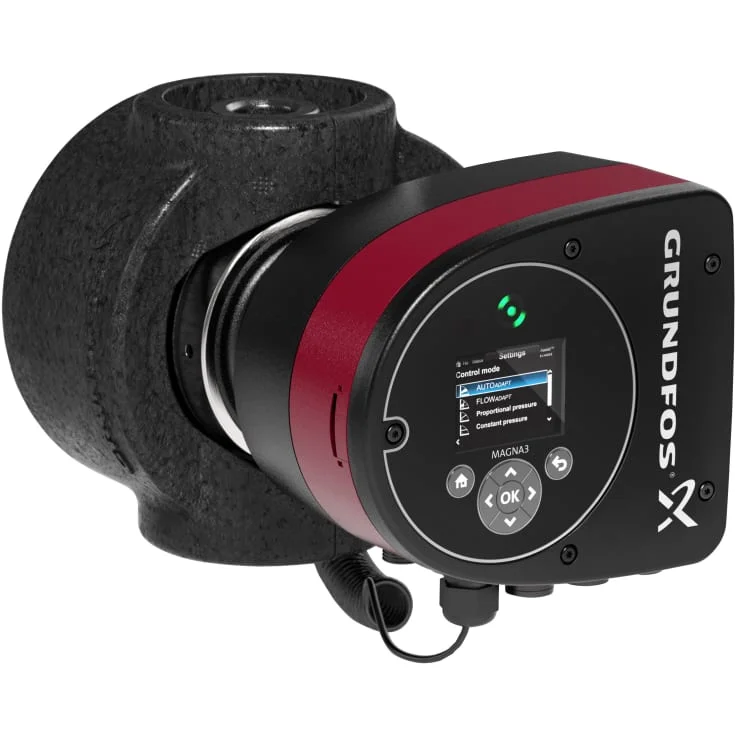 Grundfos Magna 3 25-100 sirkulationspumpe 180 mm, Varme | 97924247 Grundfos Magna 3 25-100 sirkulationspumpe 180 mm, Varme | 97924247