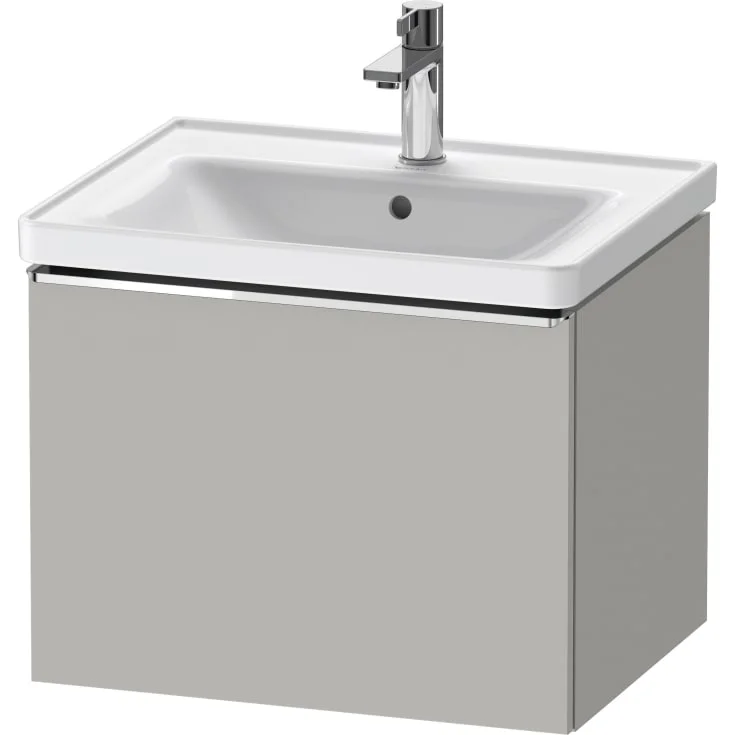 Duravit D-Neo servantskap, 58,4x45,2 cm, matt grå/krom | DE4249010070000