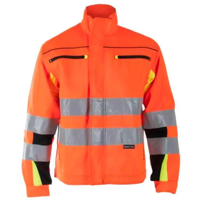Bekken & Strøm Bergset arbeidsjakke, HiVis kl.3, unisex, str. 60, oransje/sort | 677521 Bekken & Strøm Bergset arbeidsjakke, HiVis kl.3, unisex, str. 60, oransje/sort | 677521
