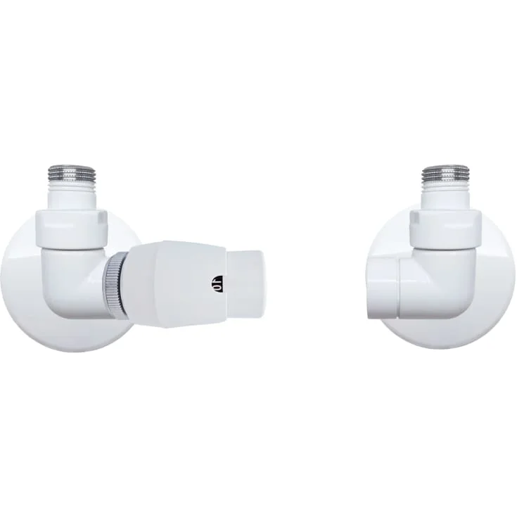 Kriss Corner RTL Ventilsett m/Returtermostat i venstre side, Hvit | KV7100H