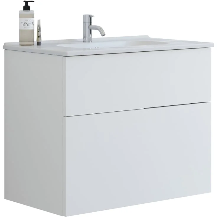 Dansani Inzo møbelpakke, 81×45,5 cm, matt hvit | LMK-6110 Dansani Inzo møbelpakke, 81×45,5 cm, matt hvit | LMK-6110