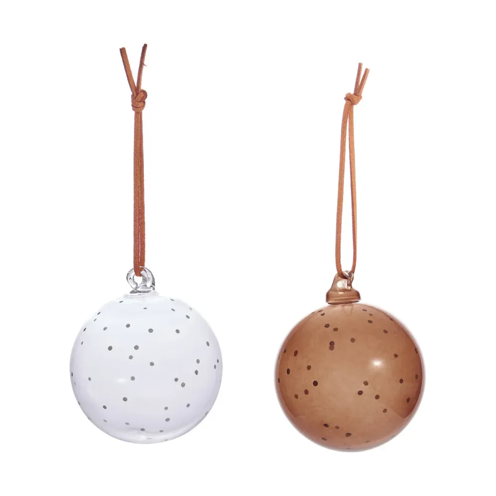 Natale Christmas julekule 2 stk v:2628434 Natale Christmas julekule 2 stk v:2628434