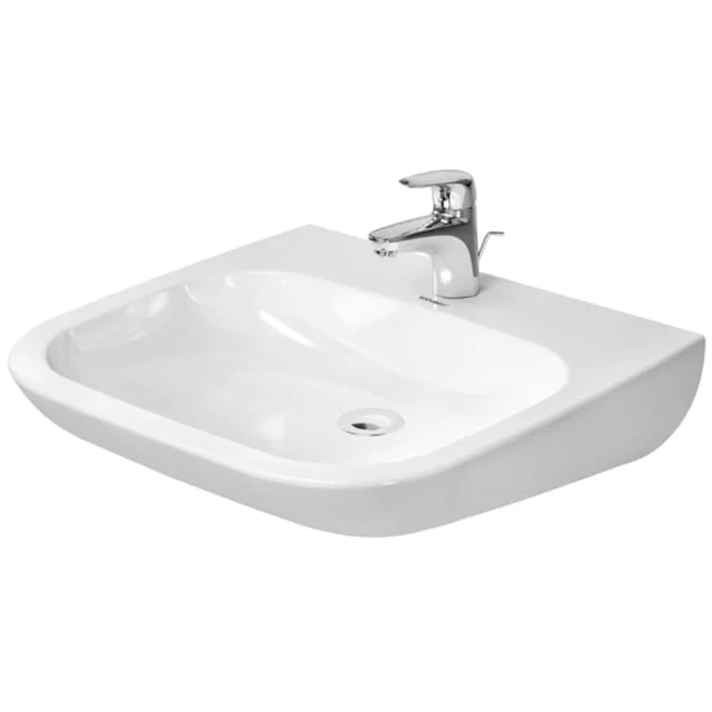 Duravit D-kode vegghengt servant, 60×55,5 cm, hvit | 23136000002