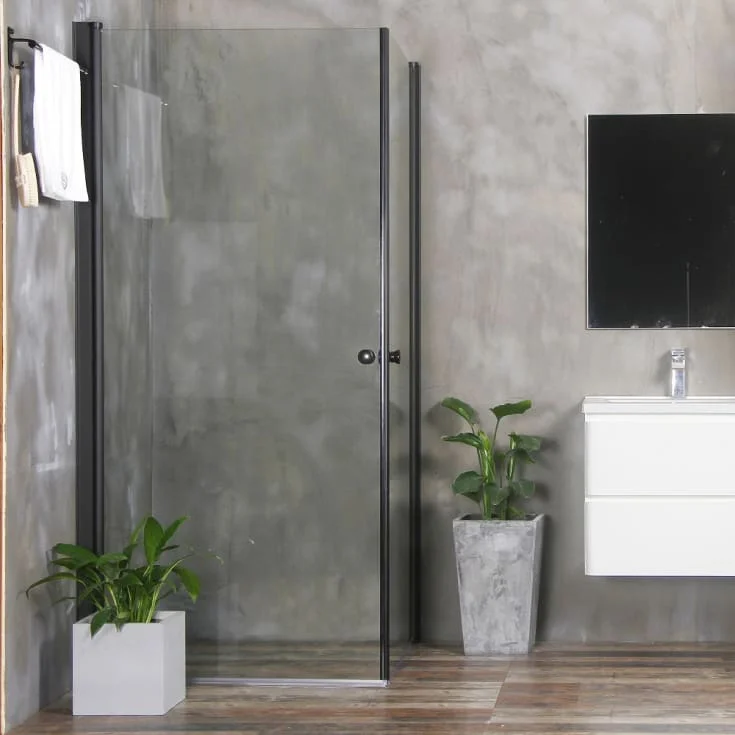 Bathlife Allsidig dusjhjørne, 70×70 cm, klart glass, sort profil | 40842585 Bathlife Allsidig dusjhjørne, 70×70 cm, klart glass, sort profil | 40842585