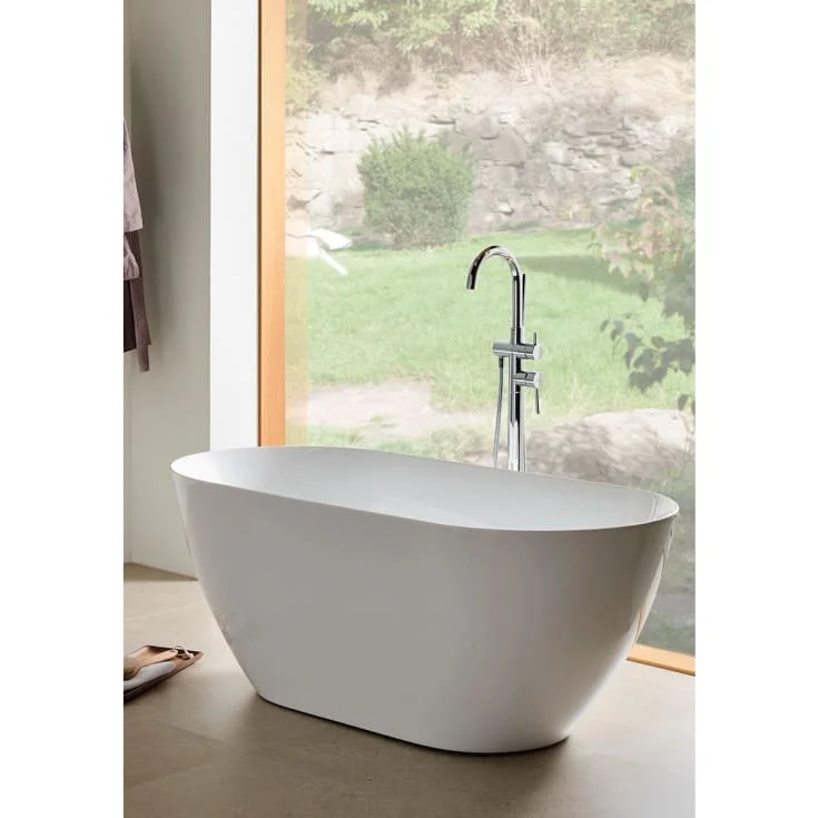 Hafa Pond badekar, frittstående, 1600×730 mm, akryl, hvit | 1443119