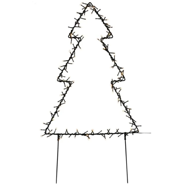 2 stk Nordic Winter metal juletre med lys, 75 cm | 780-041