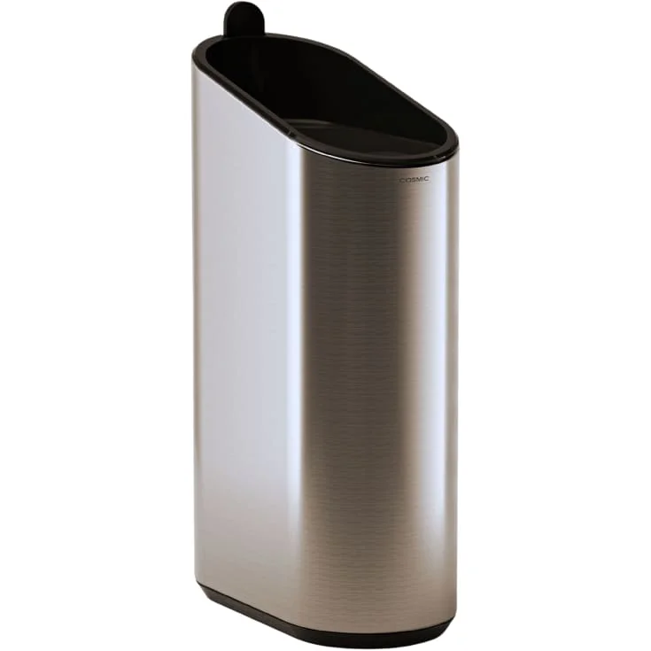2 stk Cosmic Flat søppelbøtte, 2,5 liter, rustfrit stål | WJC512A0002002
