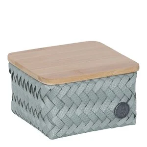 Top Fit Tiny oppbevaringskurv m/lokk 13x13x8 cm eucalyptus v:1507071 Top Fit Tiny oppbevaringskurv m/lokk 13x13x8 cm eucalyptus v:1507071
