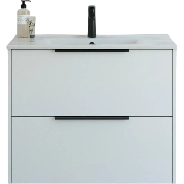Dansani Mido+ Classic møbelpakke, 81x44 cm, matt hvit | MCMA-0810