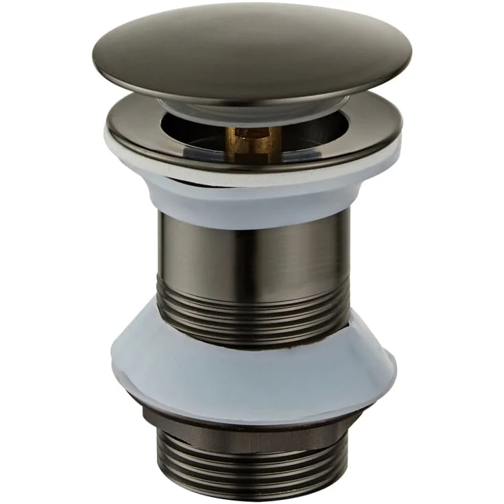 Zen Sanitary bunnventil, push-open, sort krom | 80202517