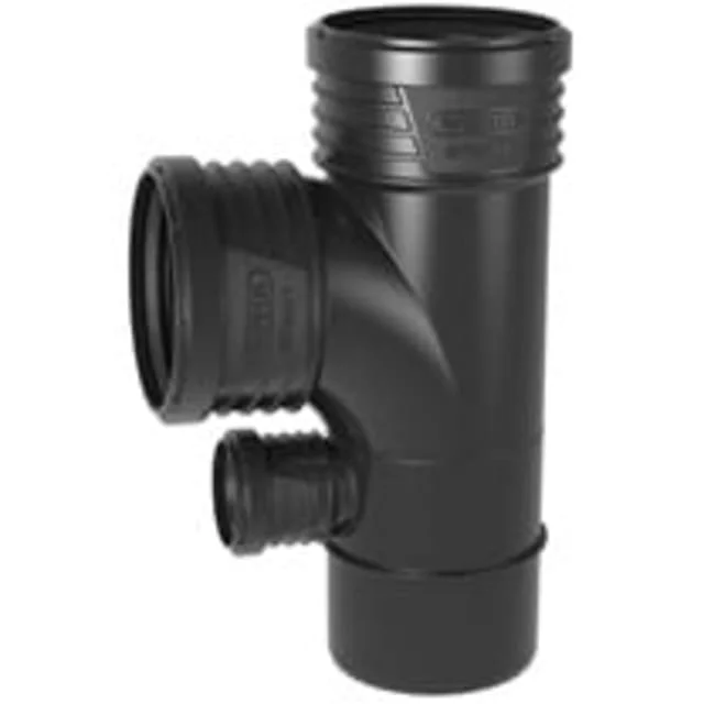 Wavin Sitech+ bruseravgrening, 87,5°, Ø110x110x50 mm, plast, svart | 3071187 Wavin Sitech+ bruseravgrening, 87,5°, Ø110x110x50 mm, plast, svart | 3071187