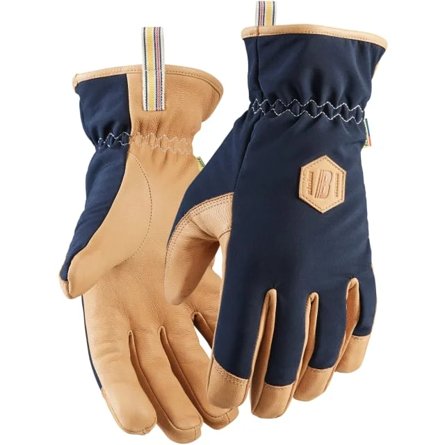 Blåkläder Workwear 9973 vinterhansker, marineblå/brun, str. 8 | 9973-0000-8600_8