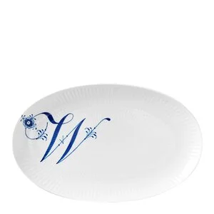 Alfabet oval tallerken W 23 cm v:9600441 Alfabet oval tallerken W 23 cm v:9600441