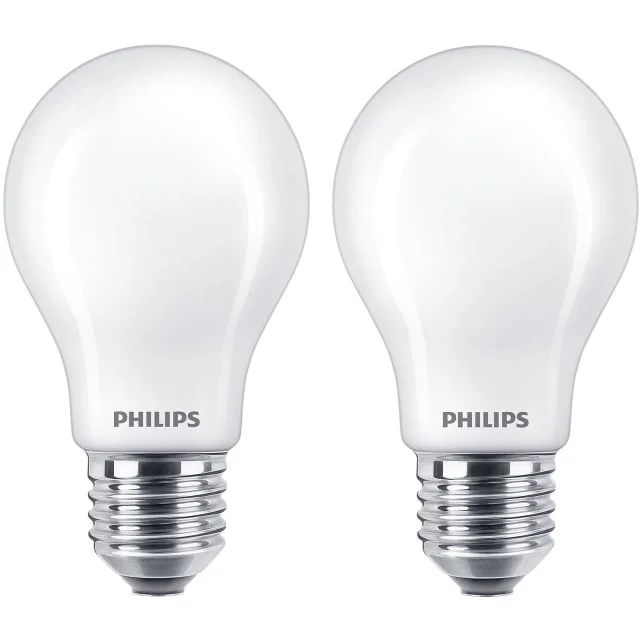 Philips Classic E27 standardpære, 2-pak 4,5W | 929001242967