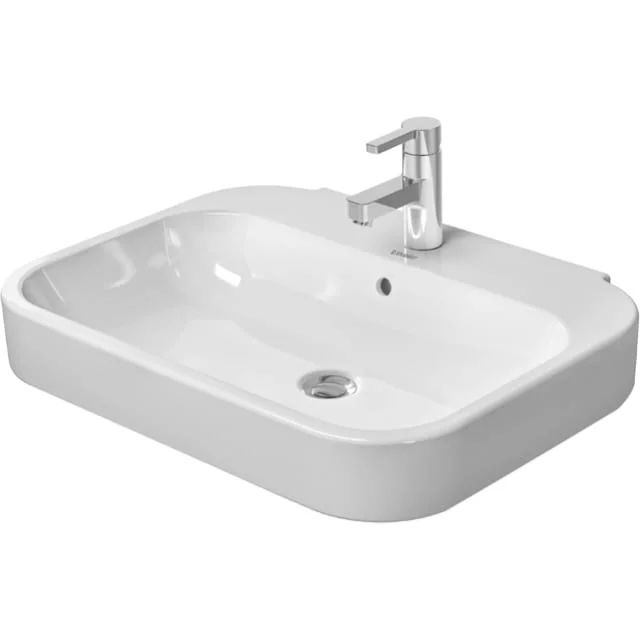 Duravit Happy D.2 vegghengt servant, 60x47,5 cm, med wondergliss, hvit | 23166000001