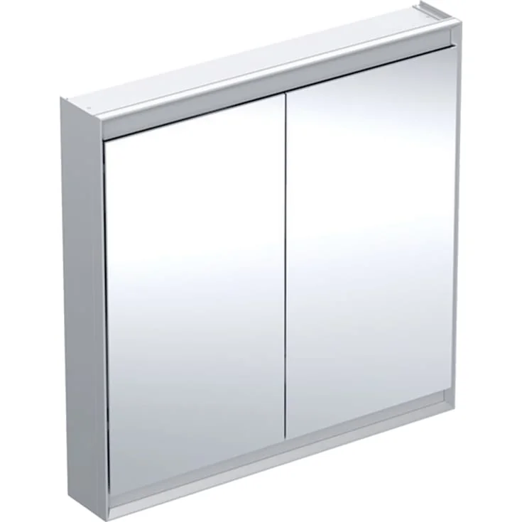 Geberit One speilskap, 90x90 cm, aluminium | 505.813.00.1