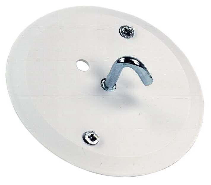 Taklokk med krok hvit 100mm v:7311636