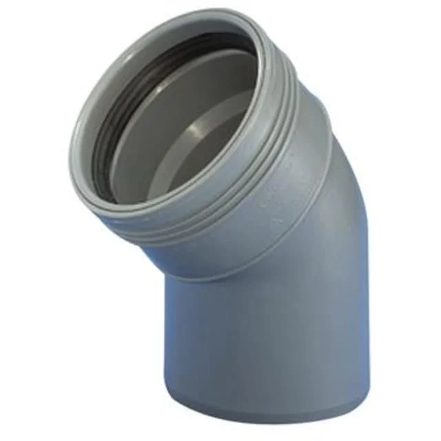 Wavin Wafix avløpsbend, 45°, Ø110 mm | 1450342 Wavin Wafix avløpsbend, 45°, Ø110 mm | 1450342