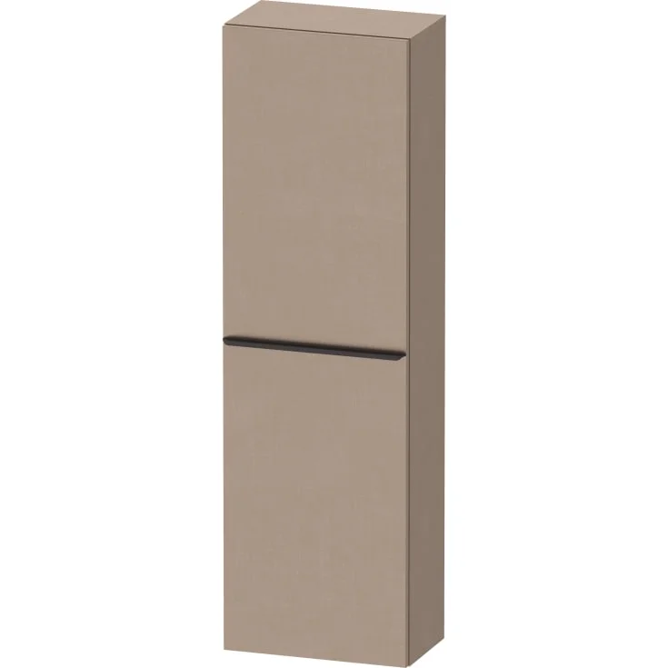 Duravit D-Neo høyskap, 40x132 cm, venstre, brun/sort | DE1318LBD750000