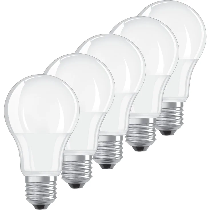 Ledvance Classic E27 standardpære, 5 stk, 2700K, 8,5W | 4058075090484 Ledvance Classic E27 standardpære, 5 stk, 2700K, 8,5W | 4058075090484