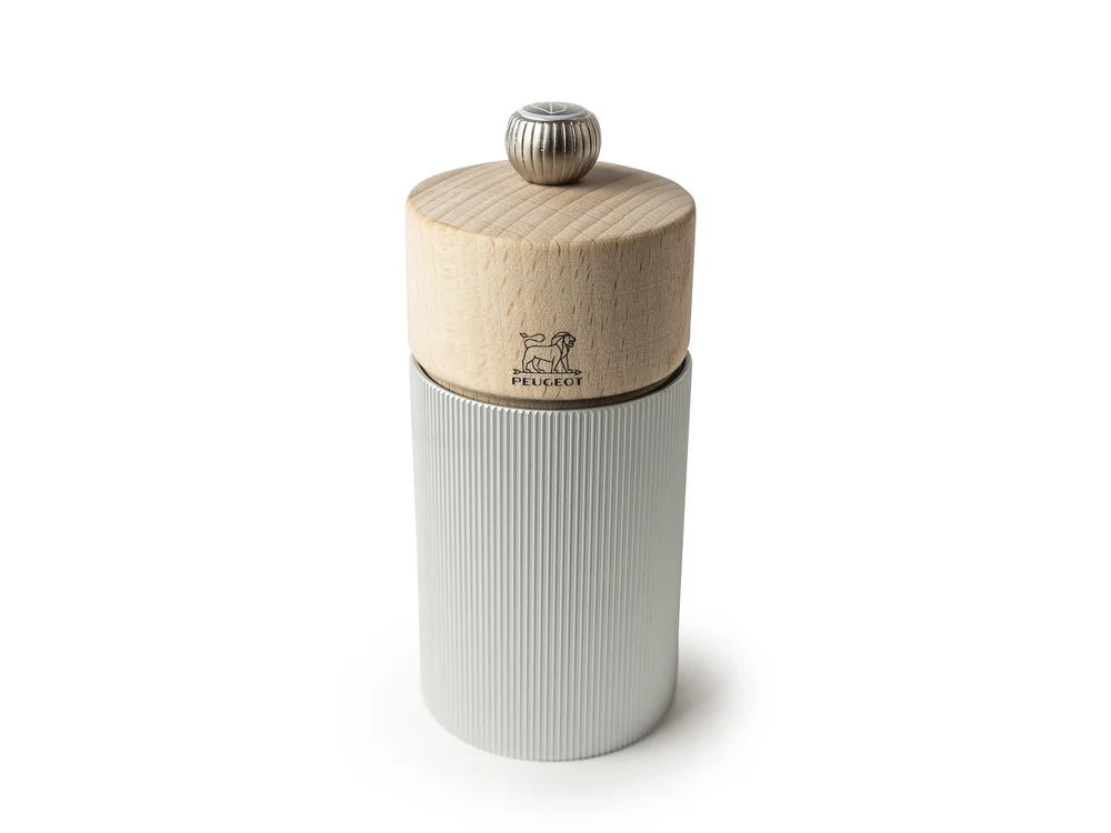 SALTKVERN LINE 12CM NATUR/GRÅ ALUMINIUM/BØK v:5758535 SALTKVERN LINE 12CM NATUR/GRÅ ALUMINIUM/BØK v:5758535