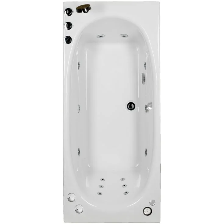 Bathlife Fridfull boblebad plus 150 cm, høyre, hvit | 40573534