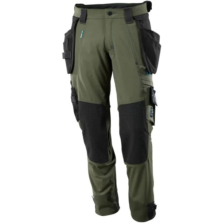 Mascot Advanced arbeidsbukse med stretch, grønn, str. 82C51 | 17031-311-33_82C51