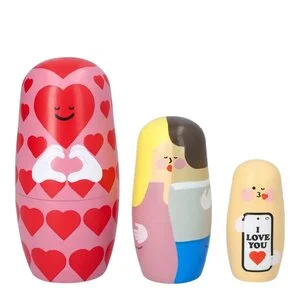 Babushka Love Expressions trefigur 3 stk kirsebærtre v:2864570 Babushka Love Expressions trefigur 3 stk kirsebærtre v:2864570