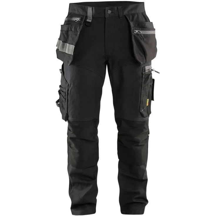 Blåkläder Workwear 1599 arbeidsbukse med 4-veis stretch, sort, str. D124 | 1599-1343-9900_D124