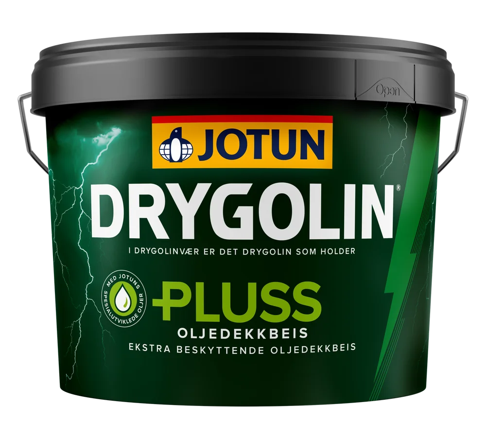Drygolin Pluss Oljedekkbeis hvit 9l v:4473002