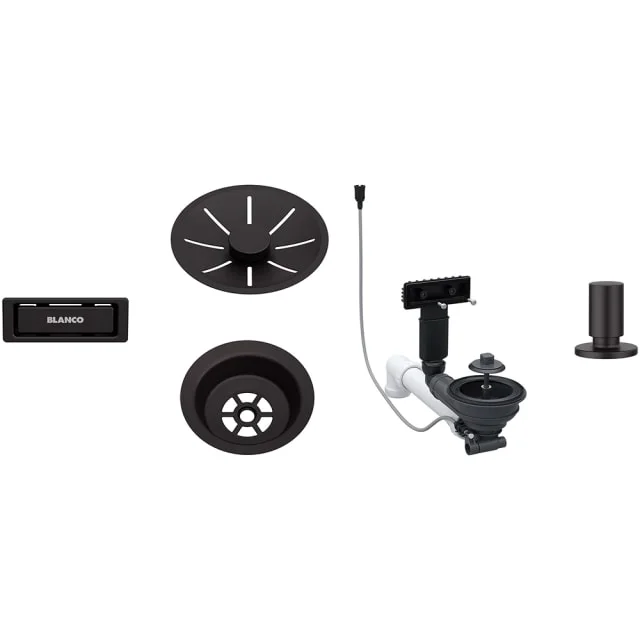 Blanco Flex InFino rørsett, for 1 kum, med oppløft, sort | 1861817 Blanco Flex InFino rørsett, for 1 kum, med oppløft, sort | 1861817
